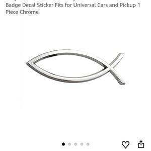 Chrome Fish Car Emblem